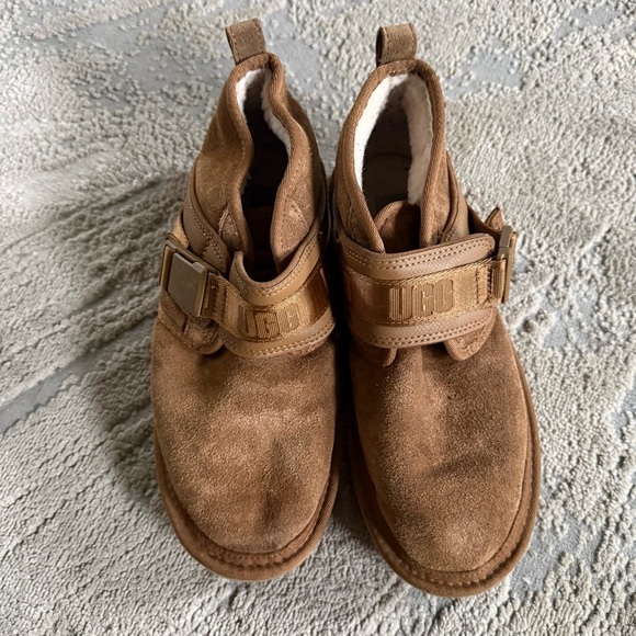 UGG Neumel Snapback Suede leather Chukka short Boots Chestnut Brown pull on 9 main image 10